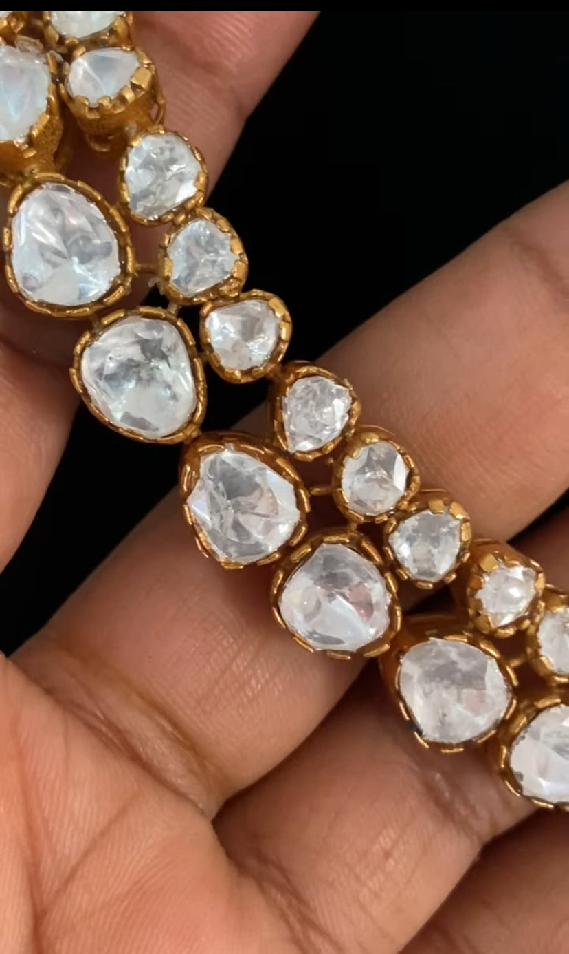Premium Moissanite Necklace With Earrings | Indian Jewelry In USA