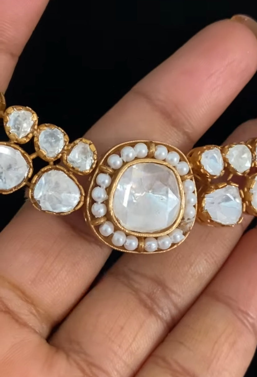 Premium Moissanite Necklace With Earrings | Indian Jewelry In USA