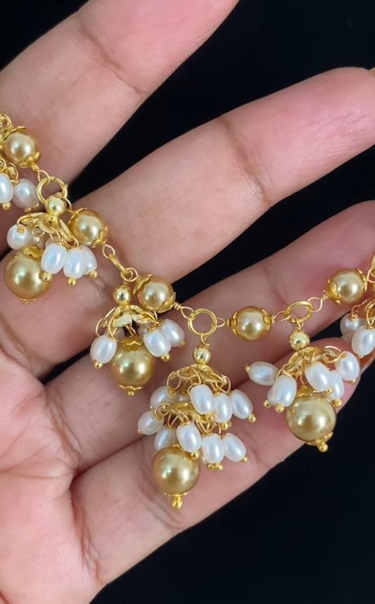 Pearl Bunch Necklace Set | Indian Jewelry In USA