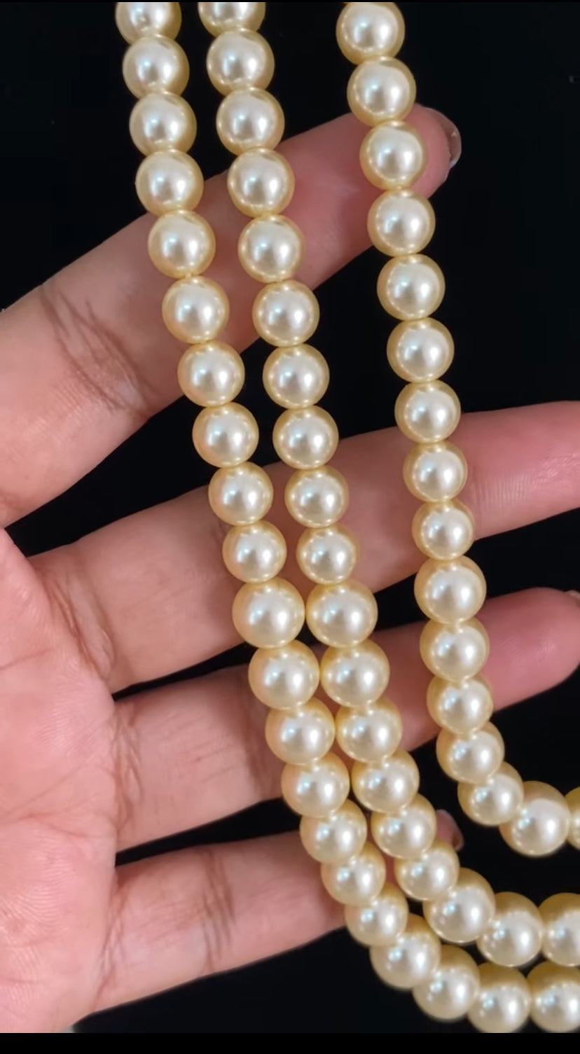 Jadau Kundan Side Pendants Pearl Necklace | Groom Necklace | Indian Jewelry in USA