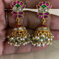 Jadau Kundan Jumkis | Antique Kundan Earrings