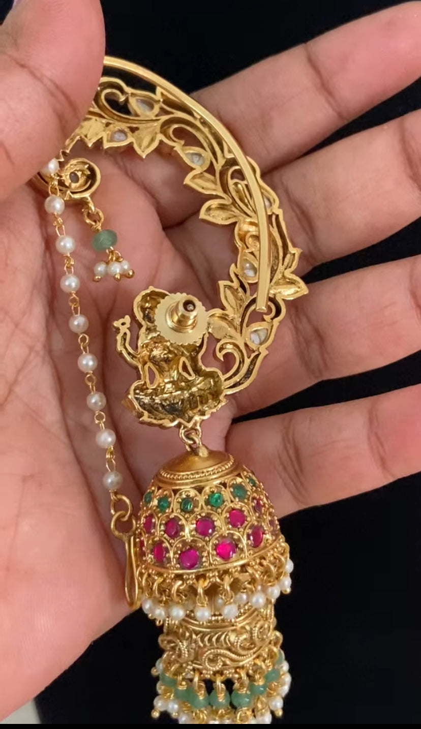 Antique Traditional Jumki Ear Cuff | Latest Jewelry