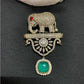 AD Elephant Brooch Pin |  Indian Jewelry In USA