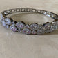 CZ Rhodium Black Tone Kada | Openable CZ Bracelet