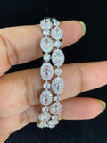 CZ Rhodium Black Tone Kada | Openable CZ Bracelet