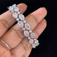 CZ Rhodium Black Tone Kada | Openable CZ Bracelet