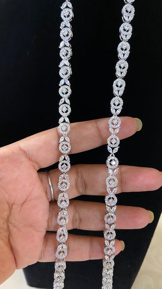 AD Rhodium Hip Chain |  Indian Jewellery In USA