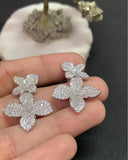 AD Flower Cocktail Earrings | Indain Designer Earrings