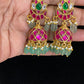 Jadau Kundan Jumkis | Antique Kundan Earrings