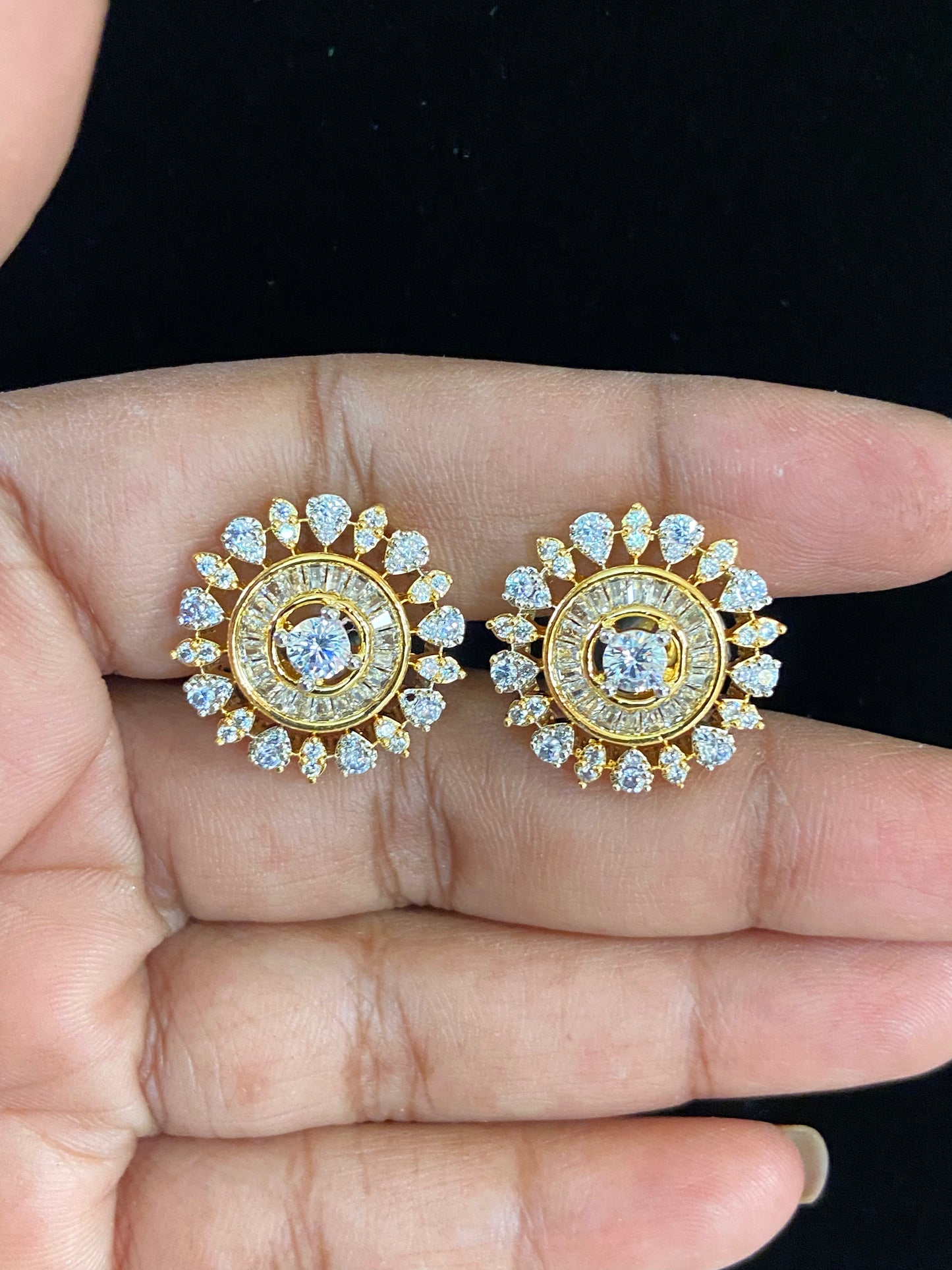 Beautifull AD Studs  | Indian Earrings