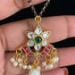 Jadau Kundan Pendant Mangalasutra | Traditional Black Beads