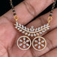 AD Pendant Mangalasutra With Studs | Traditional Black Beads