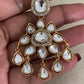 Moissanite Polki Kundan Necklace With Earrings | Indian Jewelry in USA