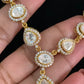 Premium AD Moissanite Necklace With Earrings | Indian Jewelry In USA