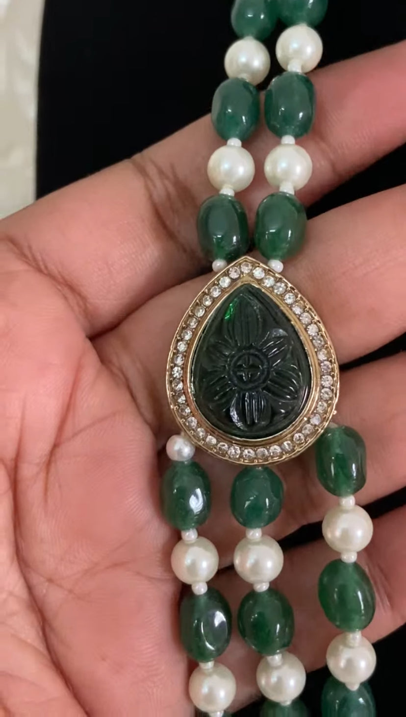 Beads Side Pendants Necklace | Indian Jewelry in USA