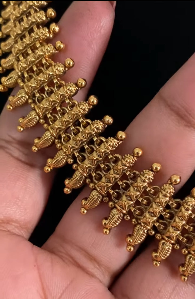 Antique Necklace With Studs | Traditional Indian Jewelry