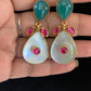 Fusion Kundan Earrings | Semi Precious Kundan Earrings