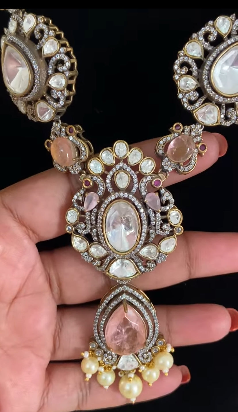 Exclusive Polki Kundan Necklace Set | Indian Jewelry In USA
