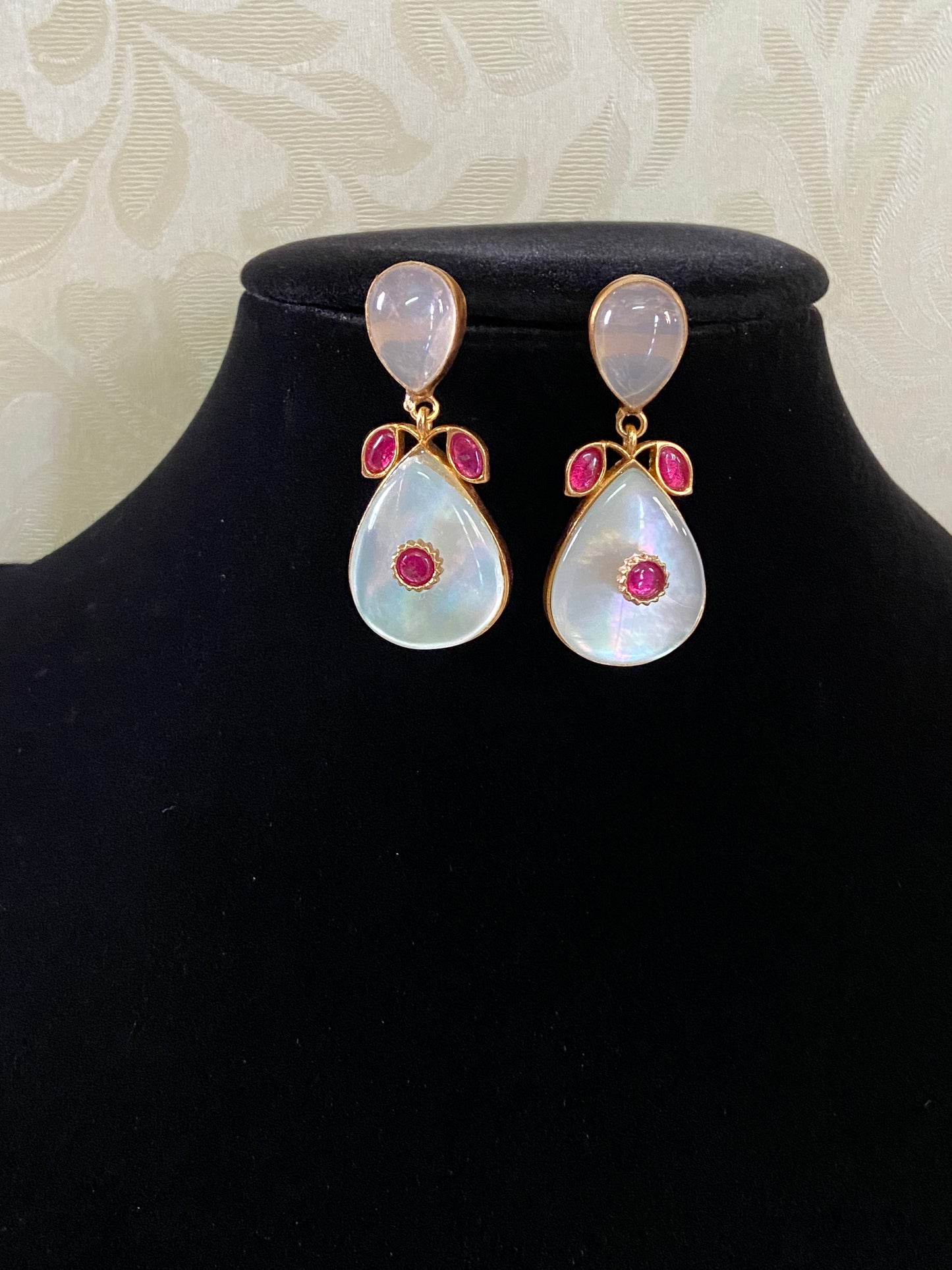 Fusion Kundan Earrings | Semi Precious Kundan Earrings