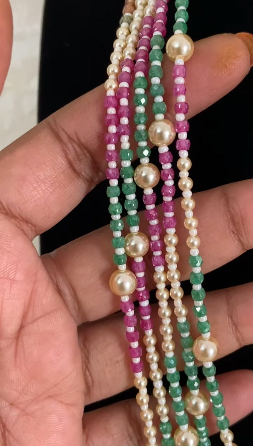 Pearl & Beads Mala Necklace | Indian Jewelry In USA