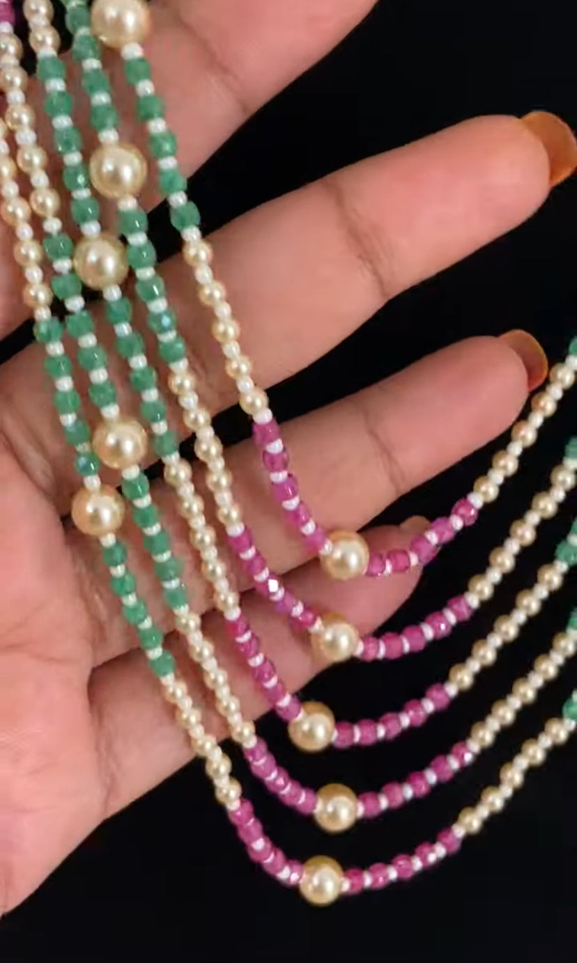 Pearl & Beads Mala Necklace | Indian Jewelry In USA