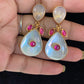 Fusion Kundan Earrings | Semi Precious Kundan Earrings