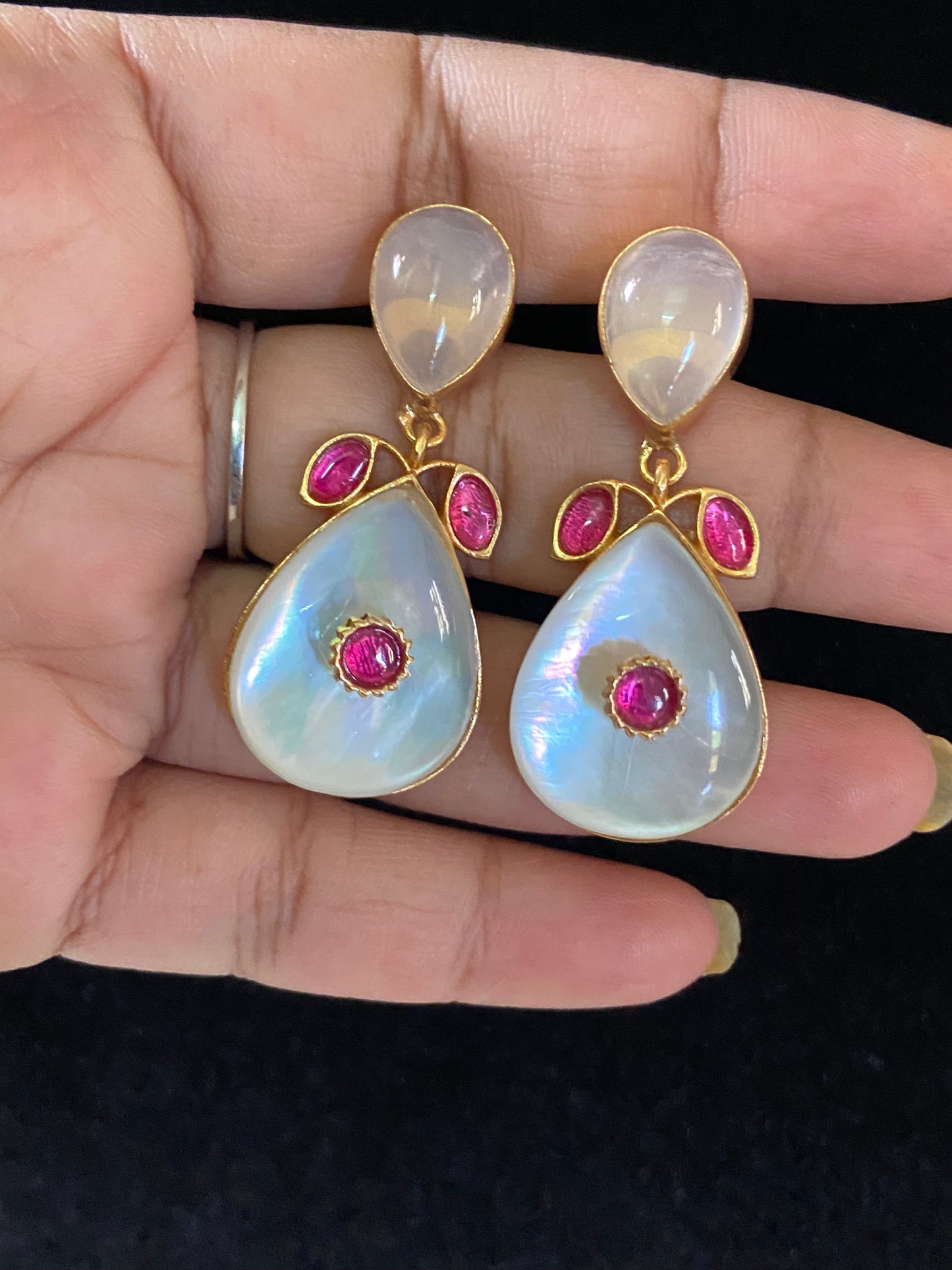 Fusion Kundan Earrings | Semi Precious Kundan Earrings