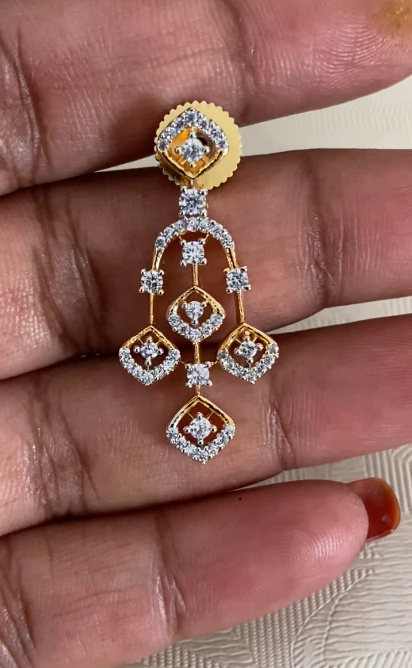 AD Simple Necklace Set | Indian Jewelry In USA | Gift Idea