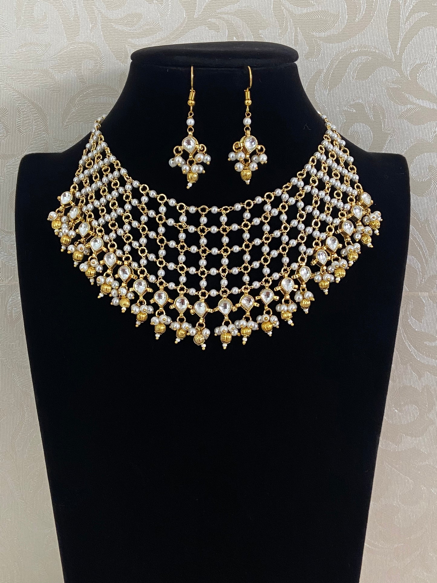 Kundan Pearl Choker Set | Indian Jewelry In USA