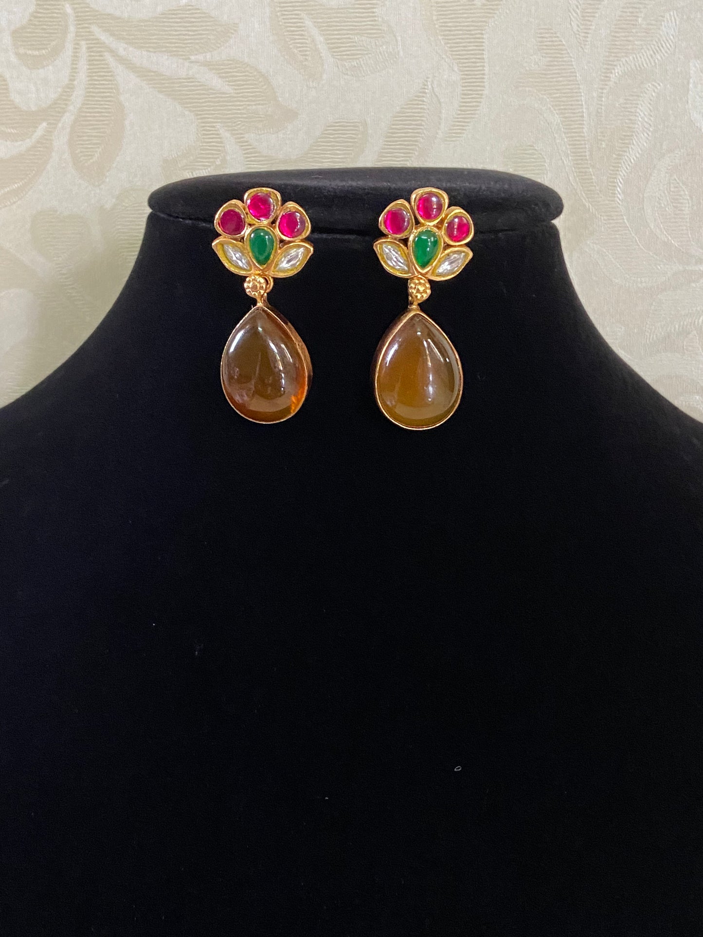 Fusion Kundan Earrings |
