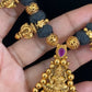 Antique Temple Thread Necklace Set | Traditional Indian Jewelry
