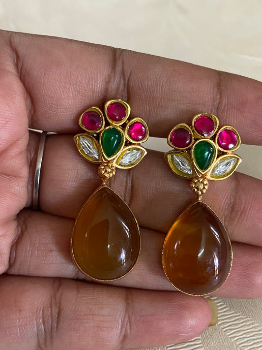 Fusion Kundan Earrings |