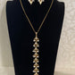 Kundan Pearl Pendant Chain With Earrings | Simple Necklace