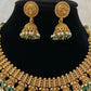 Classic Antique  Necklace With Jumkis  | Indian Traditional Jewelry