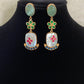 Semi Precious Kundan Earrings | Fusion Kundan Earrings