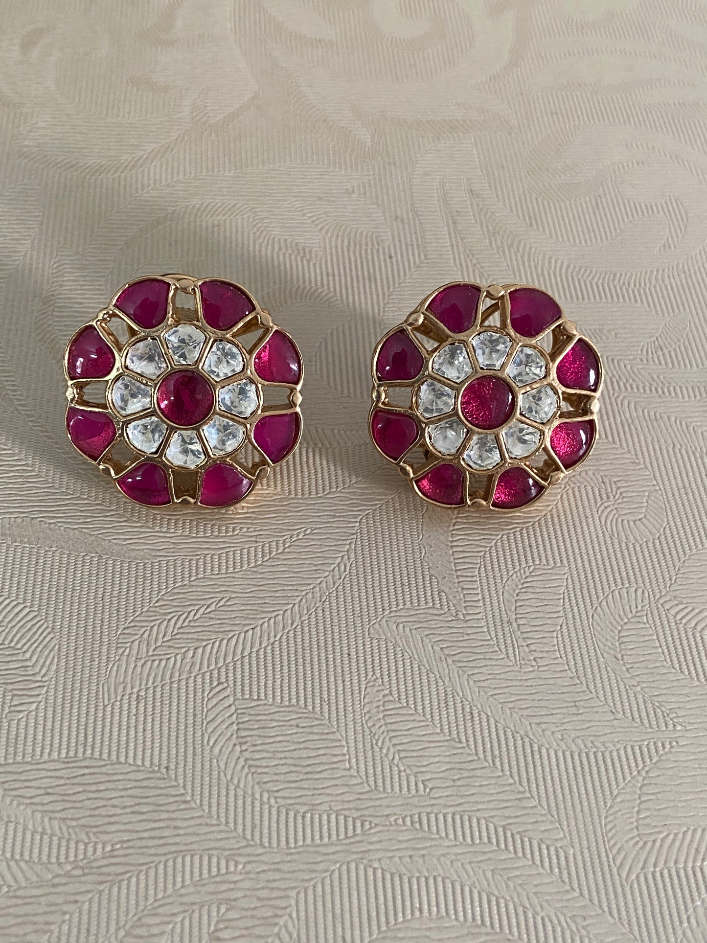 Jadau Kundan Studs | Indian Traditional Jewelry