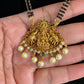 Antique Lakshmi Pendant Mangalasutra | Traditional Temple Black Beds Necklace