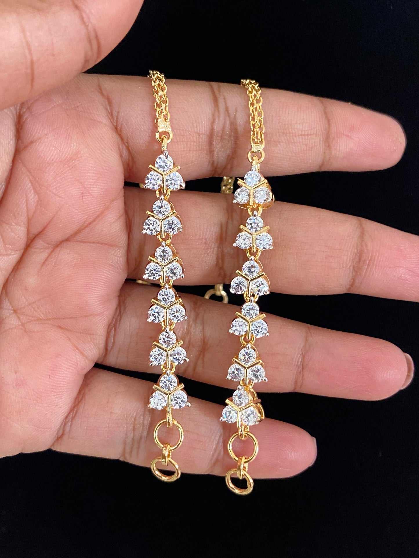 AD Matilu |  Indian Ear Chains | Indian Traditional Jewelry In USA