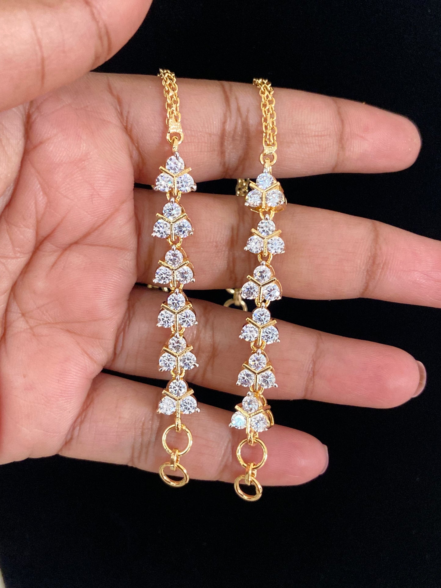 AD Matilu |  Indian Ear Chains | Indian Traditional Jewelry In USA