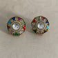 AD Navaratan Kundan Studs | Traditional Jewelry