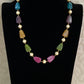 MultiColor stones & Pearls Mala Necklace | Simple Necklace | Indian Jewelry