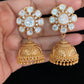 Moissanite Stud Antique Jumkis | Indian Jumki Earrings In USA