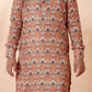 Boys Orange Printed Kurta Set