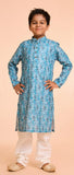 Turquoise Blue Youth Kurta Pajama