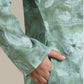 Boys Soft Green Floral Printed Kurta Set