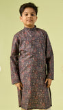 Majestic Royal Blue Boys Kurta Pajama