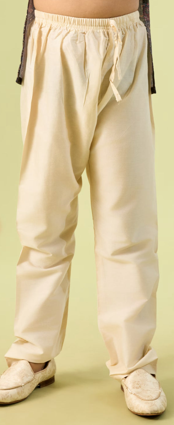 Majestic Royal Blue Boys Kurta Pajama