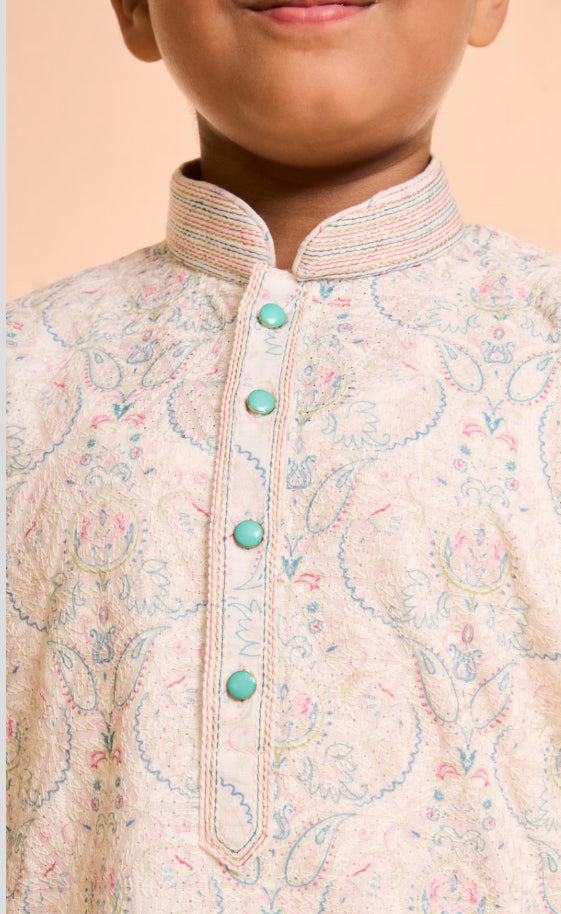 Prismatic Pista Green Kurta Pajama Set