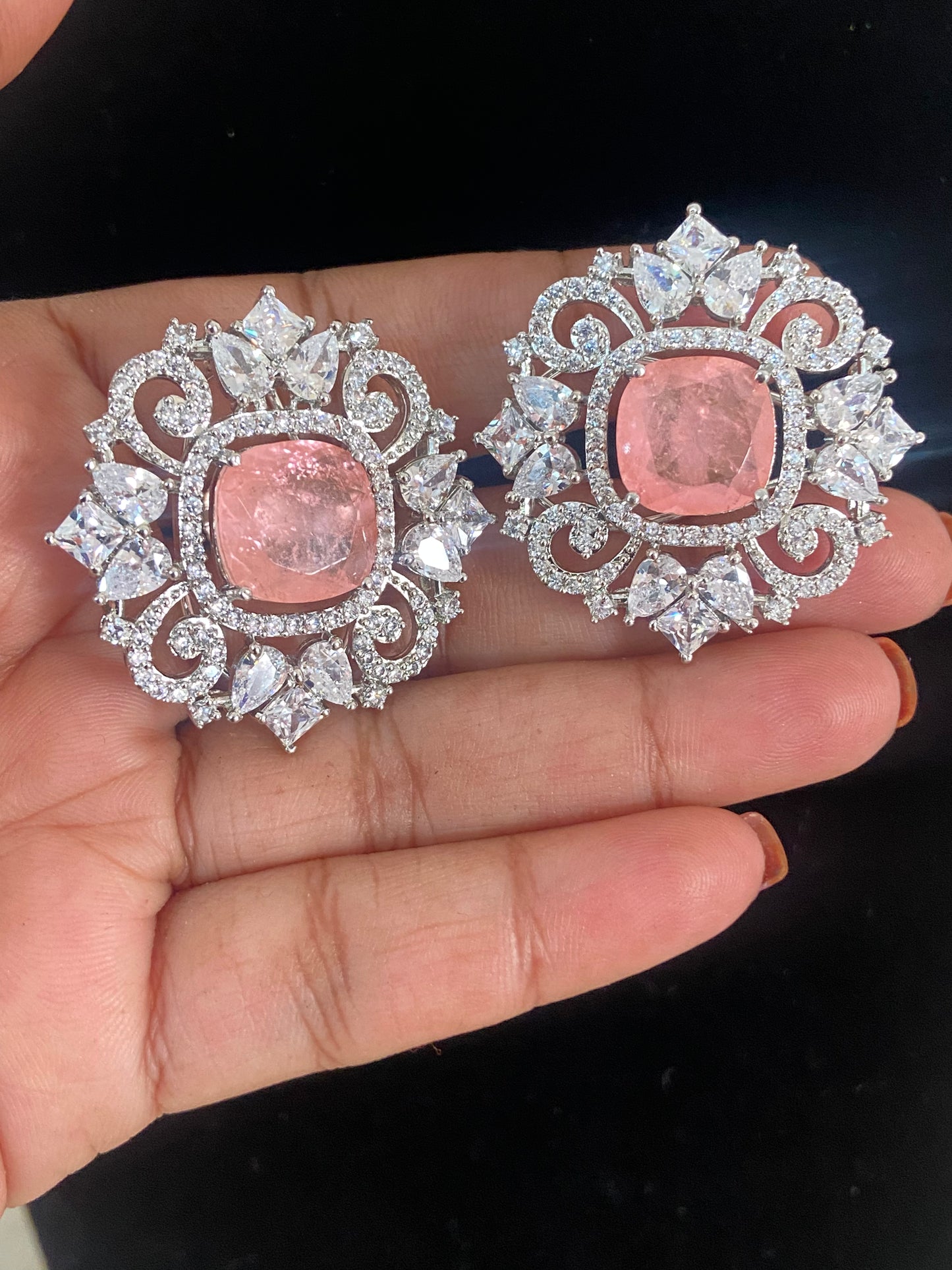 AD doublet Stud Earrings | Indian Jewelry In USA