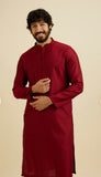 Maroon Elegance Kurta Pajama